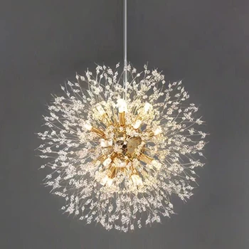 Modern Crystal Dandelion LED Pendant Light 1