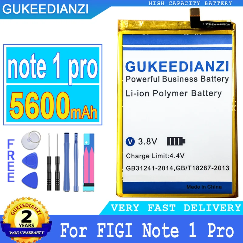 

5600mAh High Capacity Battery For FIGI Note 1 Pro 1Pro Note1 Pro Replacement Mobile Phone Batteries High Quality