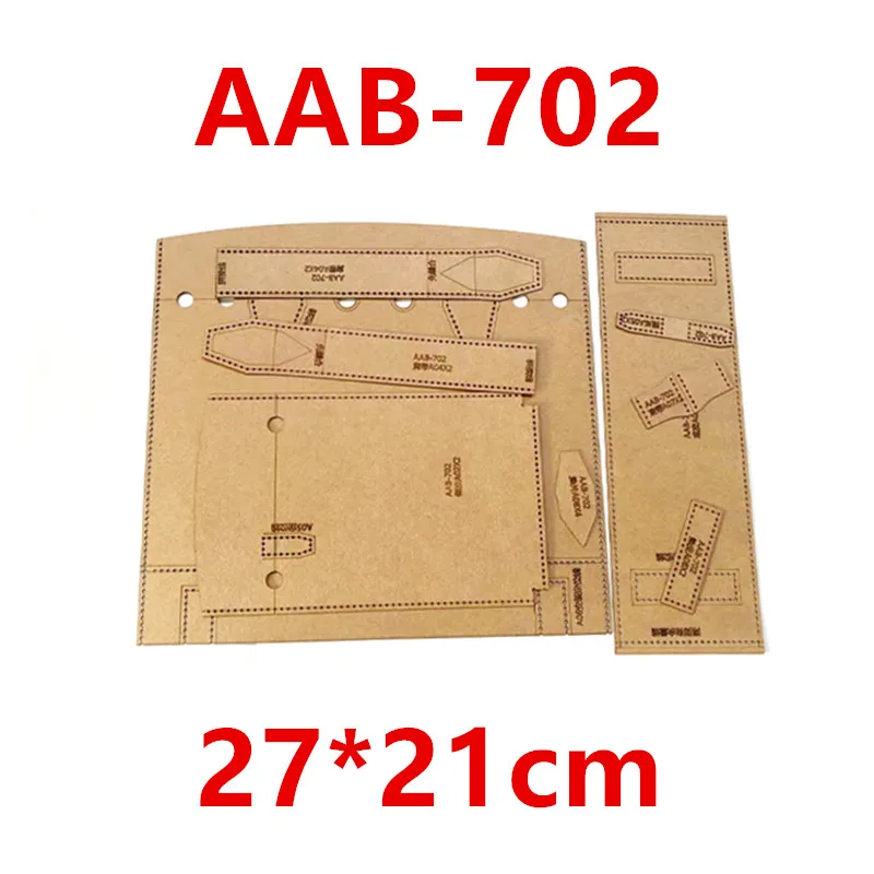 Leather Craft Template Sewing Template 1Set Handmade Fashion Large Capacity Tote Bag Handbag Sewing Pattern Leather Craft DIY Kraft Paper Sewing Template 27*21cm leather craft template sewing template