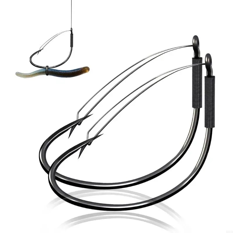 30pcs Angelhaken mit Wachmann gegen verrückte Köderweite Wacky Haken Wacky Rig Fishing Hook 69HD – Detail 7