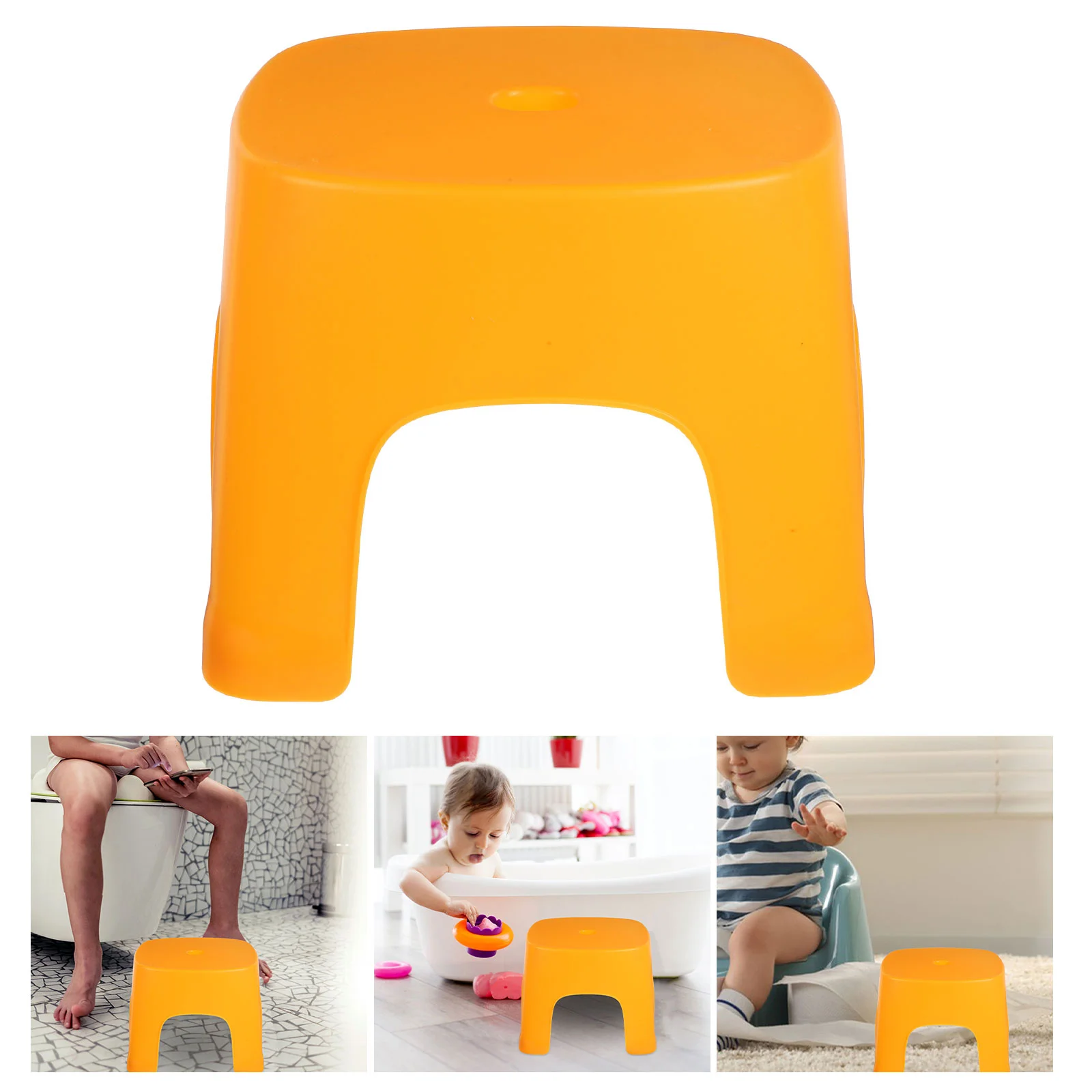 

Toilet Potty Stool Plastic Portable Squatting Poop Foot Stool Bathroom Non-Slip Assistance Kids Step Stool Anti-Skid Chair Stool
