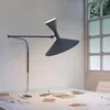 Marseille Wall Lamp White Black Metal Trumpet Swing Arm Sconce Lamp For Study Room Bedroom Modern Living Room Corner Wall Lamp 3