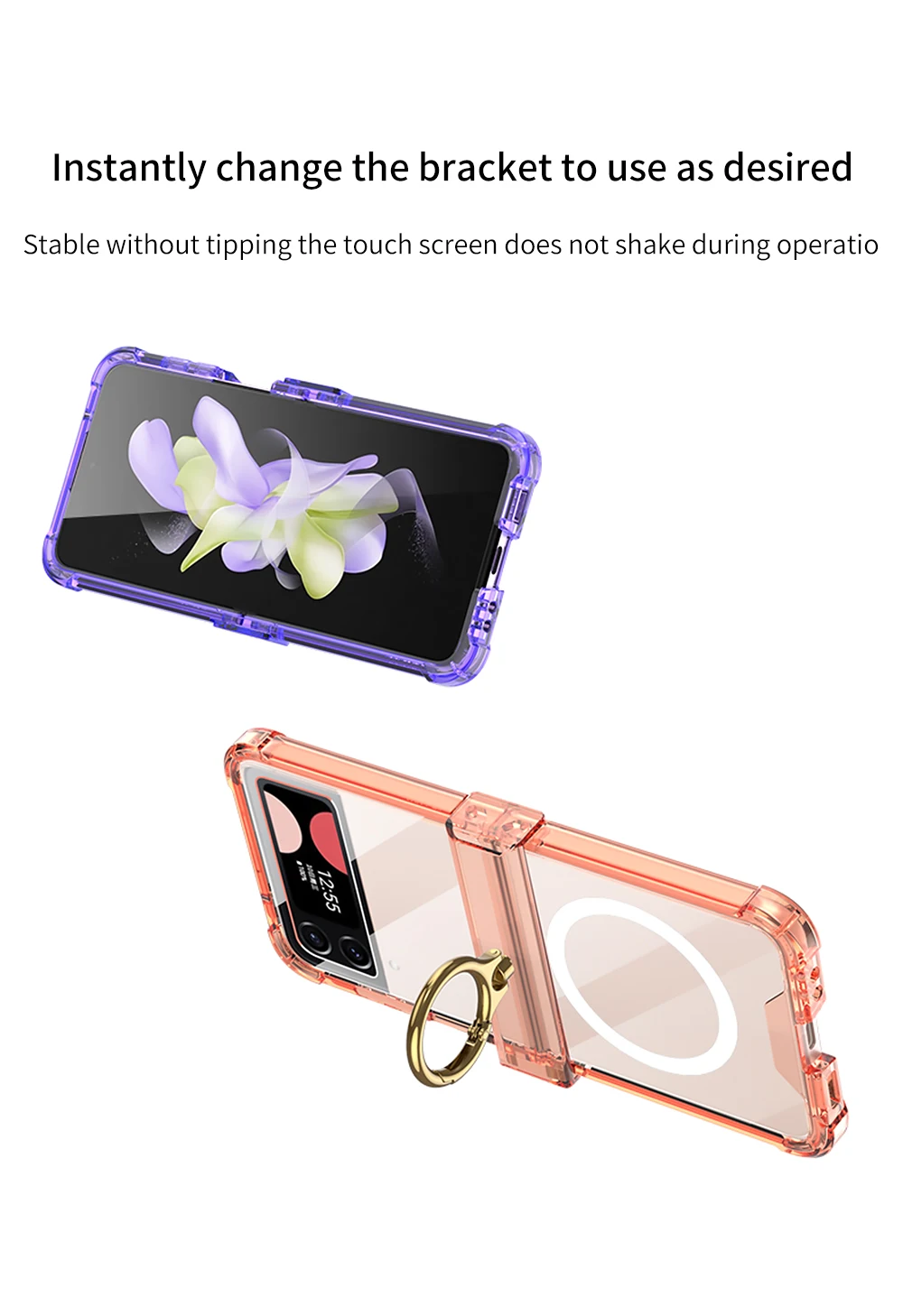For Magsafe Wireless Charging Airbag Case For Samsung Galaxy Z Flip 3 4 All-incl