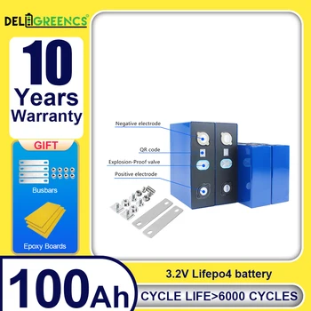 Lifepo4 Celle Batteria Ricaricabile CALB 3.2v 100Ah Genuino Grado A Per Il FAI DA TE 24V 48V Accumulo di Energia Solare di Alimentazione RV SENZA IMPESSO