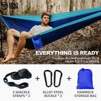 98x55inches Portable Outdoor Camping Hammock Travel Hammock Swing With Tree Belt 210T Nylon High-Quality Outdoor Camping Holiday 1