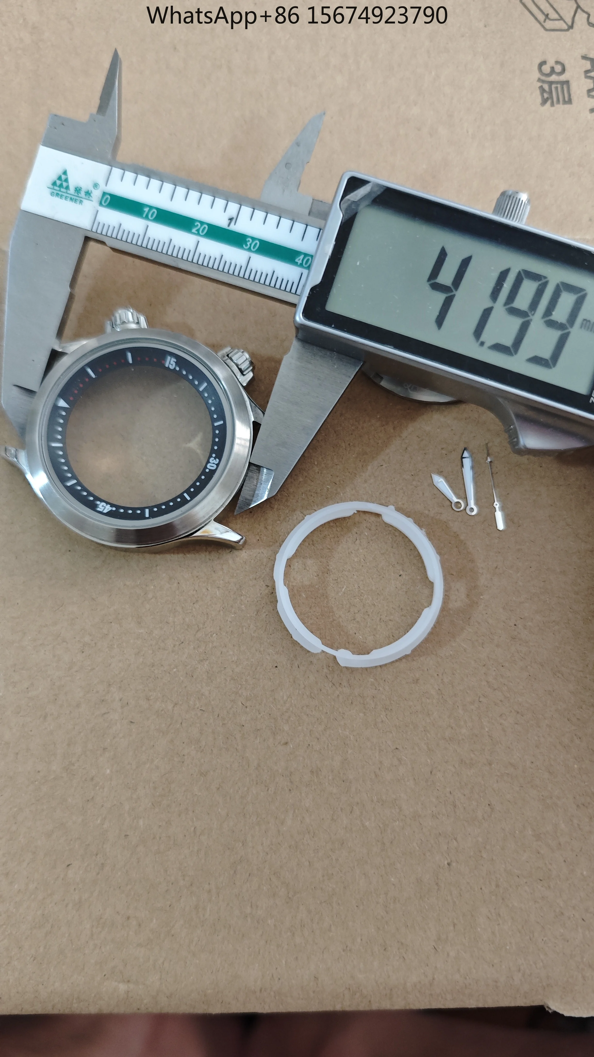 Stainless steel case for 8200, 8215, 2813, 8205, st16, 2836, 2846 movements.