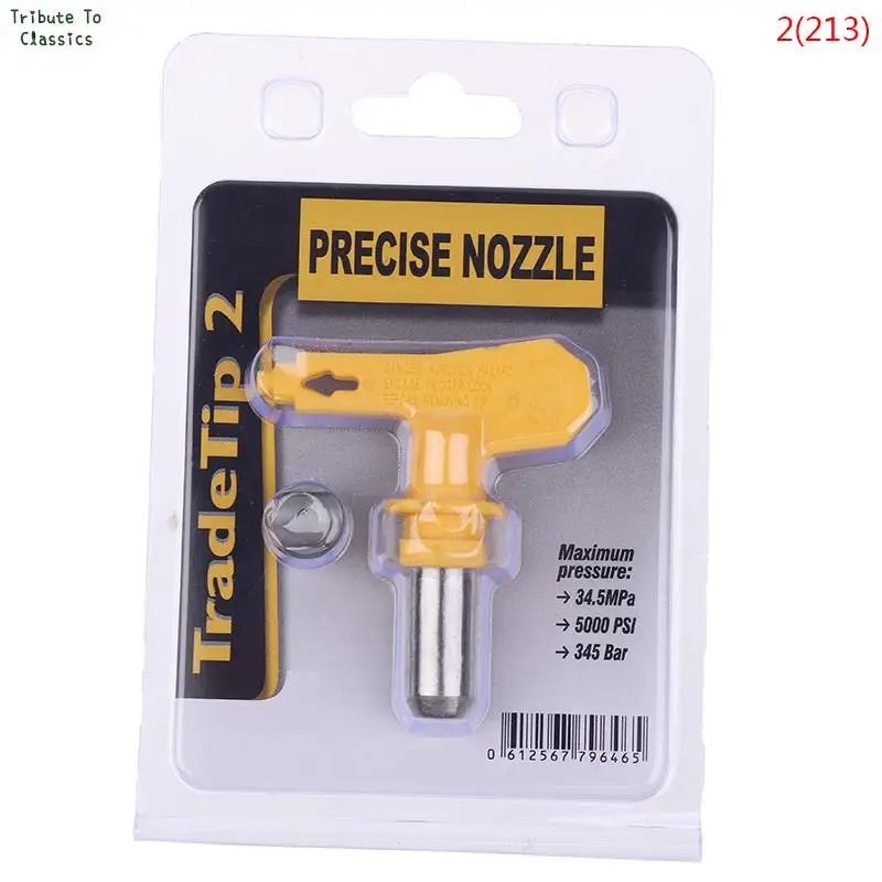 Yellow Series 5 Airbrush Nozzle For Painting Airless Paint Spray G Un Tip Powder Coating Portable Paint Sprayer Auto Repair Tool welding hard hat