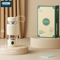 Bouilloire électrique Portable de 400ml, tasse chauffante pour voiture, bouilloire isolante intelligente, matériau en verre, bouteille chauffe-eau, bouilloire électrique pour voiture 1