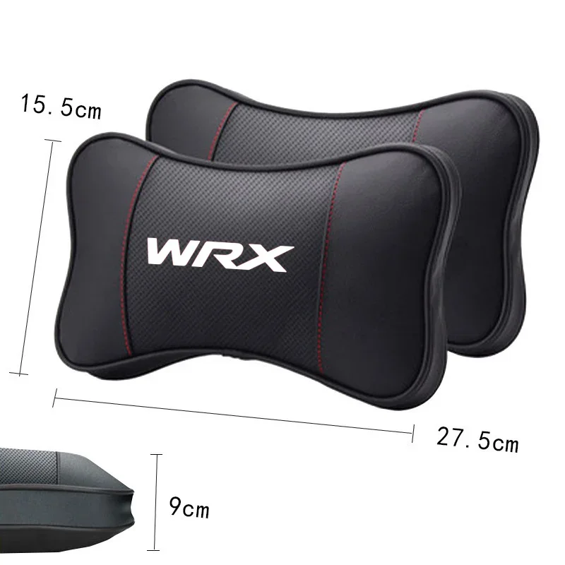 1Pcs 자동차 좌석 머리 받침 자동 로고 목 베개 스바루 Impreza 레거시 WRX STI BRZ Forester 자동차 액세서리 인테리어