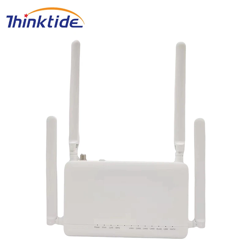 Dual band 2.4g, 5G, 4GE without voice port with catv and remote control, four antenna ultra stable network APC interface