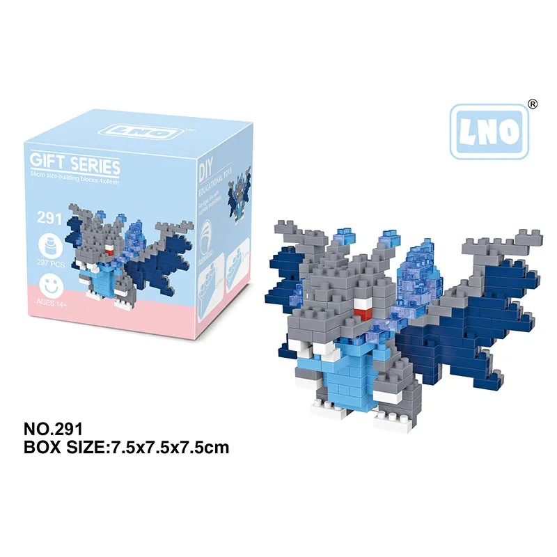 Pokemon Cartoon Building Blocks Anime Characters Groudon Kyogre Rayquaza Mini Action Figure Educational Game Toy Kids Gift