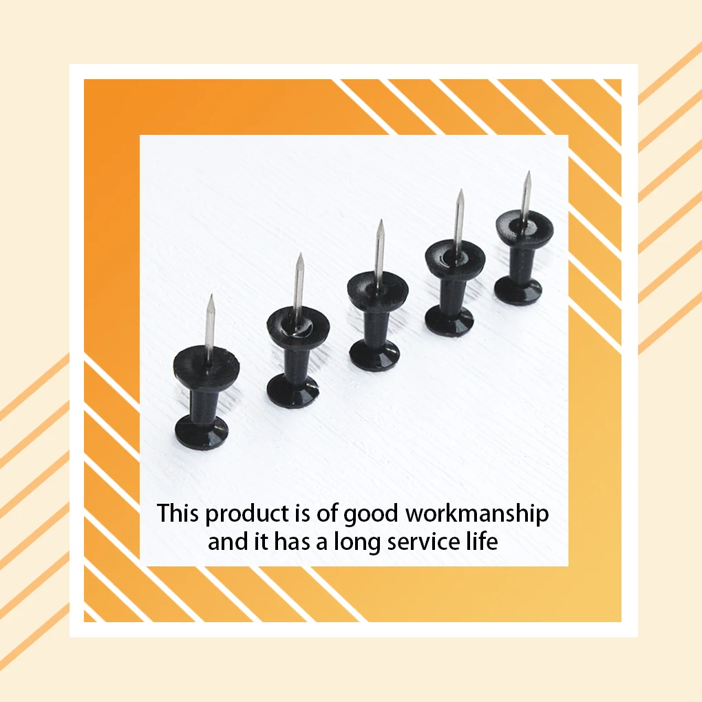 

100pcs Needle Pin Push Hardware Tool Tacks Map Cork Safety Link Gadgets Tools Deep Hand Work Self-Tapping Office