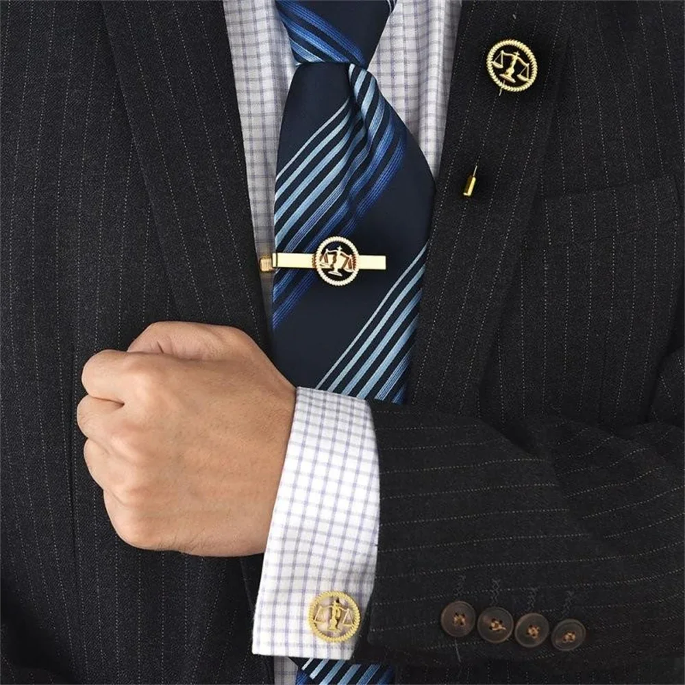 Broche De Metal Para Abogados - Accesorio Elegante Con Diseño De Balanza De La Justicia