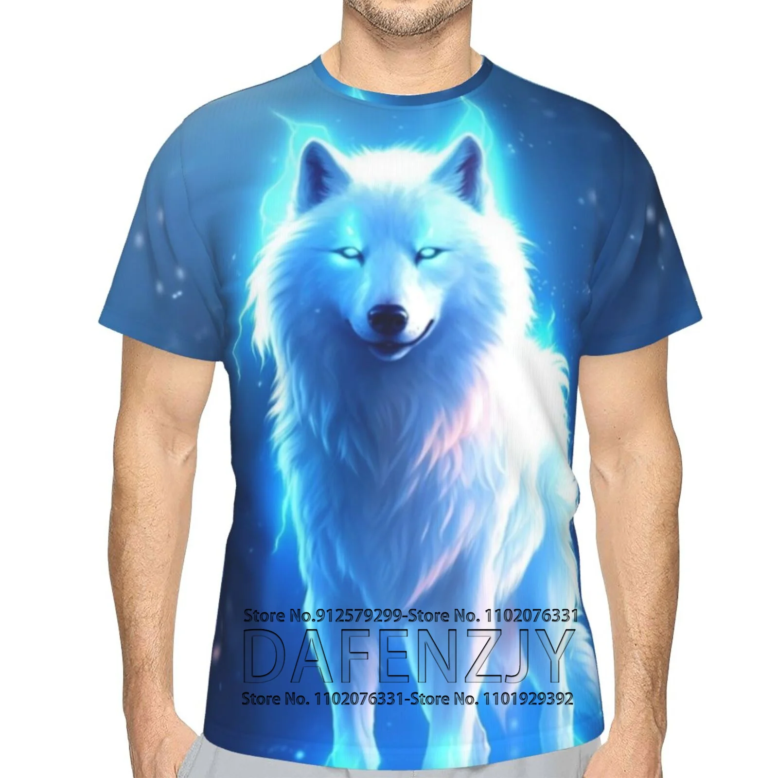 

Men's T-Shirt For Men 3D Printed Graphic Wolf T Shirts Oversized Fashion Tops Short Sleeves Summer Men's Clothing Street Tees