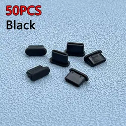 Silicone USB - C Dust Plug Charger Port Protector - 50 Pack (B 50pcs  type c)