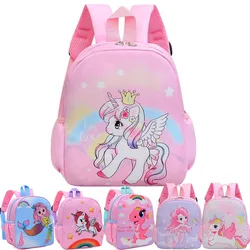 1-6T Boys Girls Bag Children Animal Portable Backpack Kids Dinosaur Unicorn Mermaid Preschool Cartoon Backpack Unisex Schoolbag