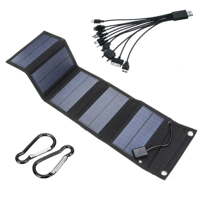 10w 5v Foldable Usb Solar Panel Portable Folding Solar Cell Waterproof Solar Panel Charger