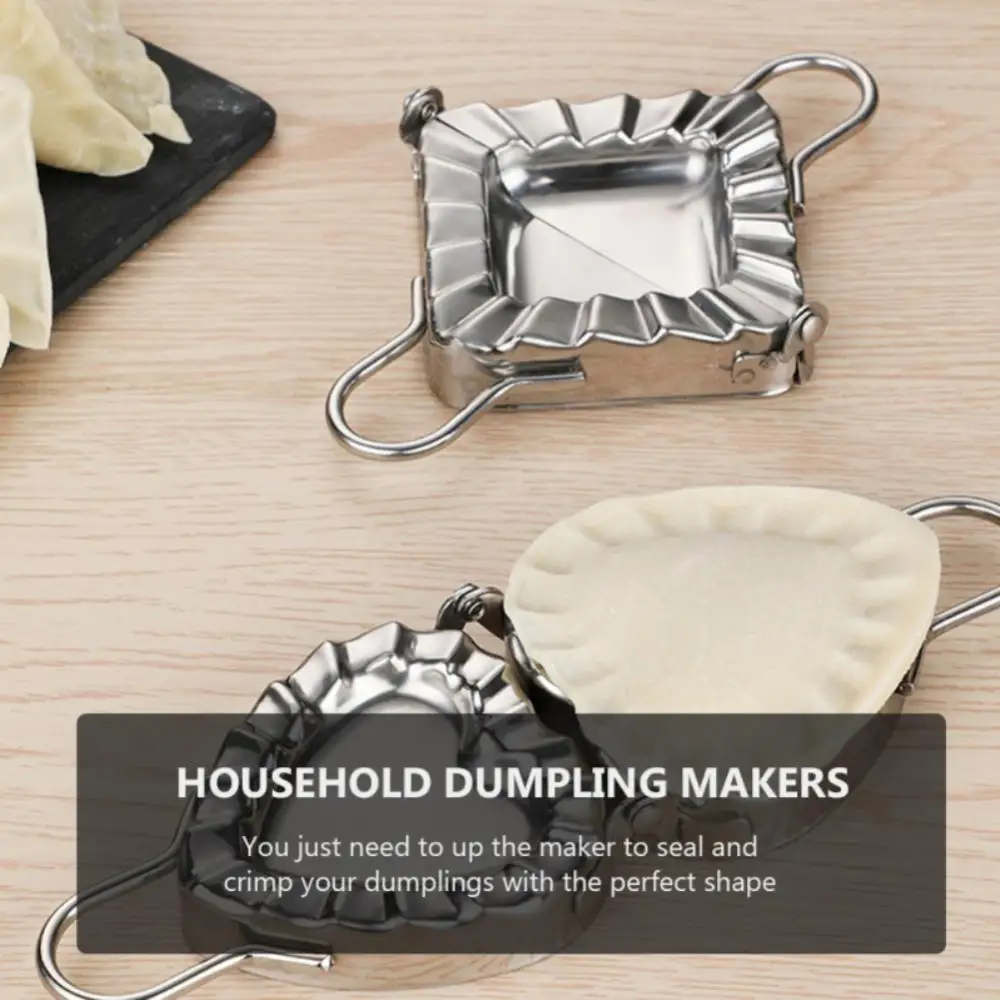 S724490ddf73f4368a46fd4b25c90aceah Dumpling Maker 304 Stainless Steel Dumpling Mold Press Dough Ravioli Dumpling Skin Mold Pastry Tools Dumpling Machine For Home