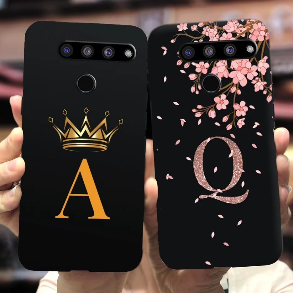 Per Lg V50 Thinq 5G Custodia Lg V40 Thinq V405 Cute Crown Letters Cover Custodia Morbida In Silicone Tpu Per Lg V50S Thinq 5G Cover Posteriore