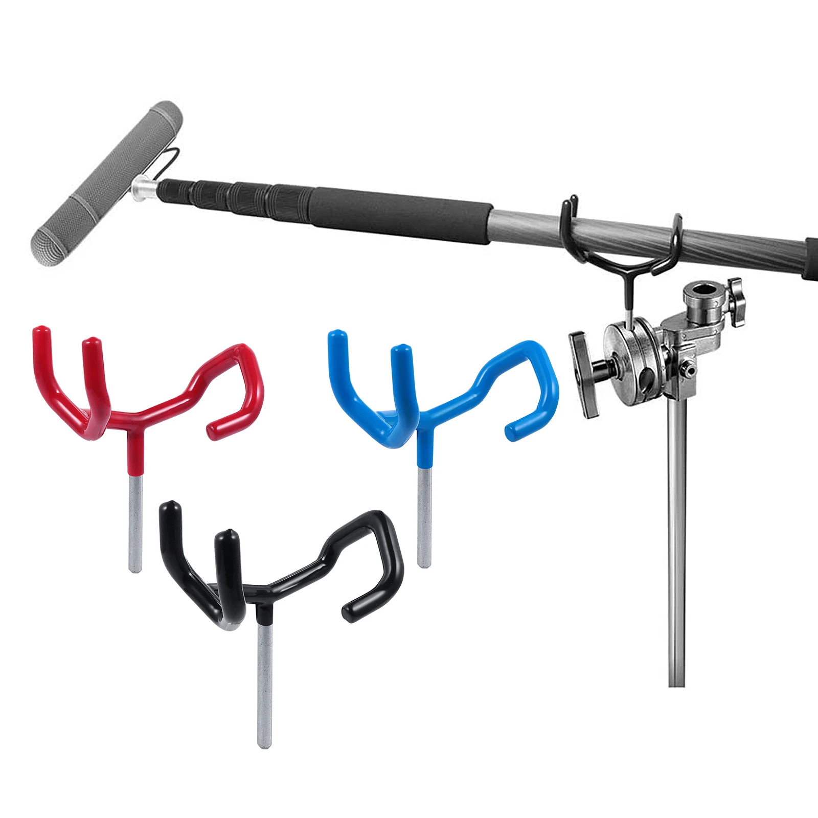 Microphone Boom Pole Holder Recording Mic Support Holder Mic Cantilever Bracket Fixing Clip Audio Boom Cradle Mount Stand 1pc