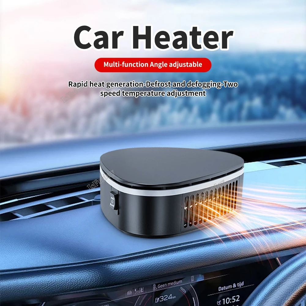 Sèche-vitre électrique Portable 2 en 1, 12V/24V, désembuage, désembuage et  dégivrage pour voiture, ventilateur de refroidissement et de chauffage -  AliExpress