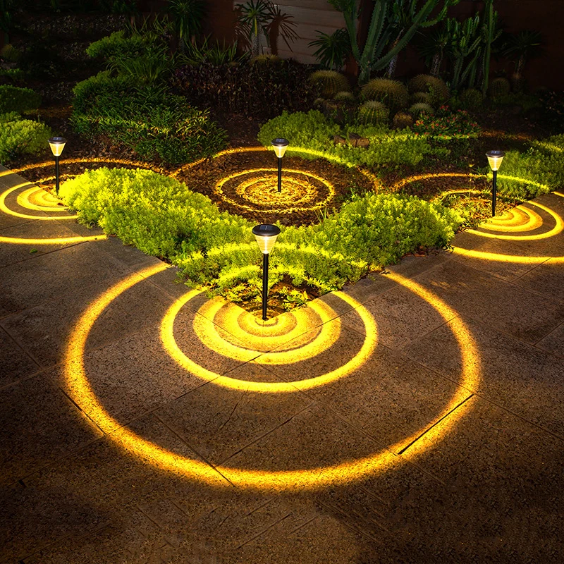 

7 Color Solar Garden Decoration Outdoor Waterproof Pathway Lamp LED Landscape Lighting for Lawn/Walkway/Yard/Patio