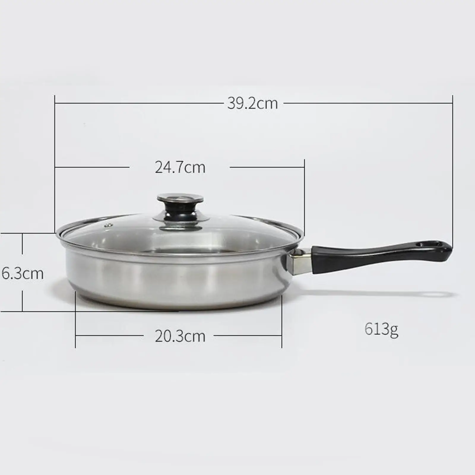 Premium Stainless Steel Cookware Set with Tempered Glass Lid for Home Kitchen