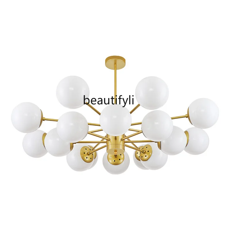 

HJ Nordic Lamps Home Living Room Bedroom Dining Room Magic Bean Chandelier