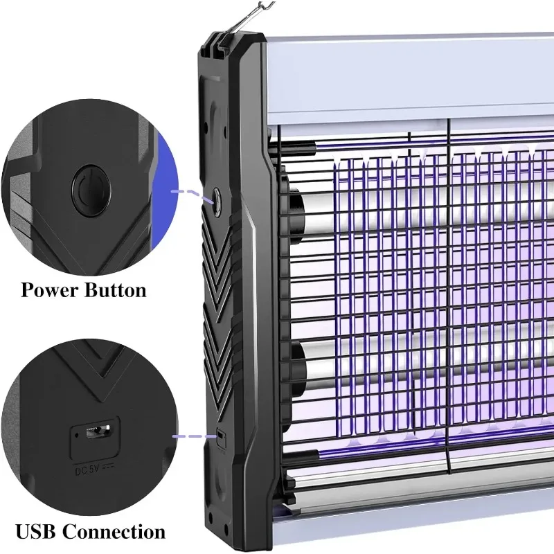 Mosquito Killer 3200V Electric Insect Killer Indoor Hanging Chain Insect USB Household Outdoor Electric Mosquito