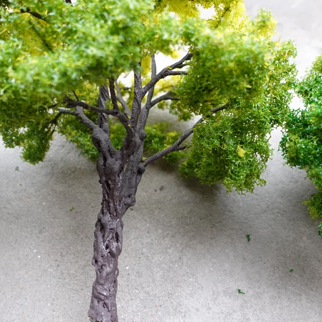 30cm Boutique Model Tree Banyan Tree Model Hot Selling G Scale Model Green Wire Tree Field Military Sand Table Layout Material 5