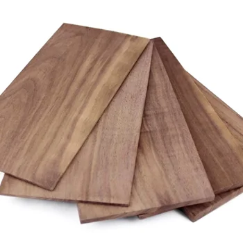 북아메리칸 블랙 월넛 솔리드 우드 얇은 보드 우드 베니어 시트, 두께 2mm, 3mm, 5mm, 5 개 상품 이미지