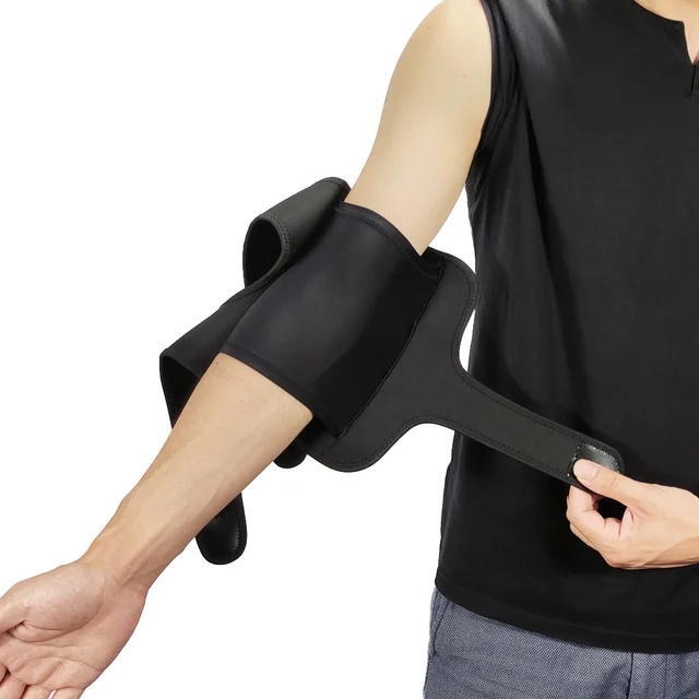 1pc Elbow Brace Guard Night Elbow Sleep Support Stabilizer with 2 Removable Metal Splints for Cubital Tunnel Syndrome Tendonitis 4