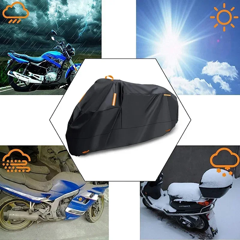 Waterproof Polyester Motorcycle Cover Outdoor Protection