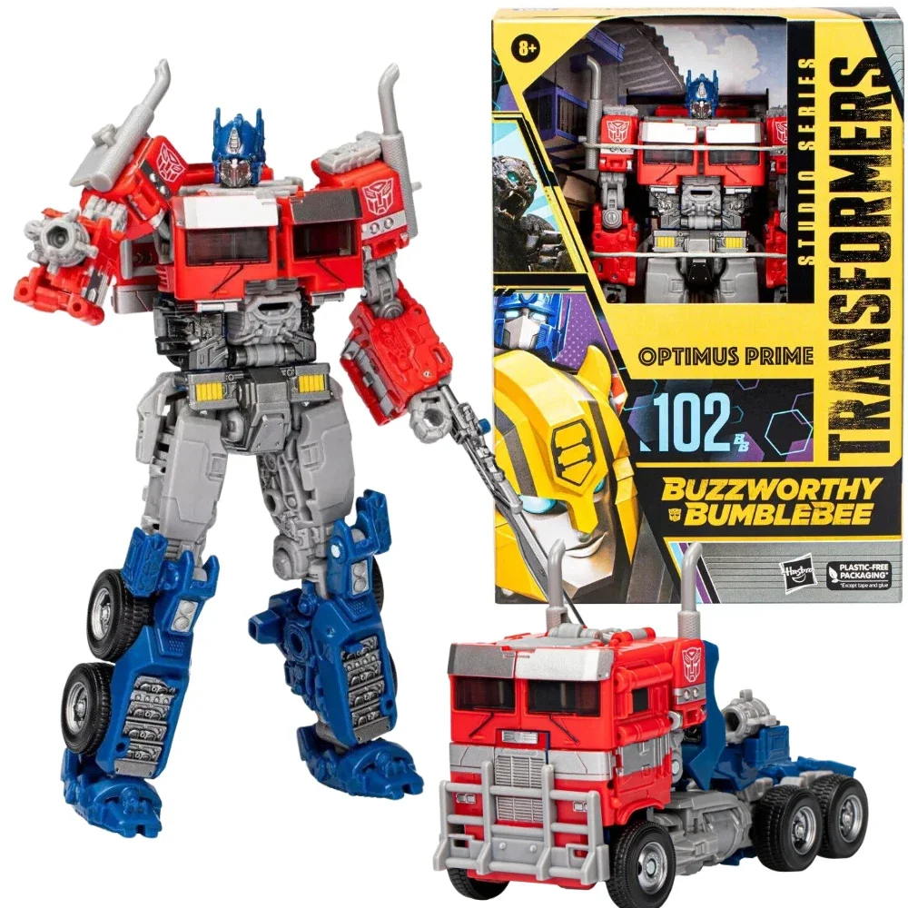 

In Stock Original Transformers Buzzworthy Bumblebee Studio Series Ss102 Optimus Prime Rise of The Beasts Action Figure Model Toy