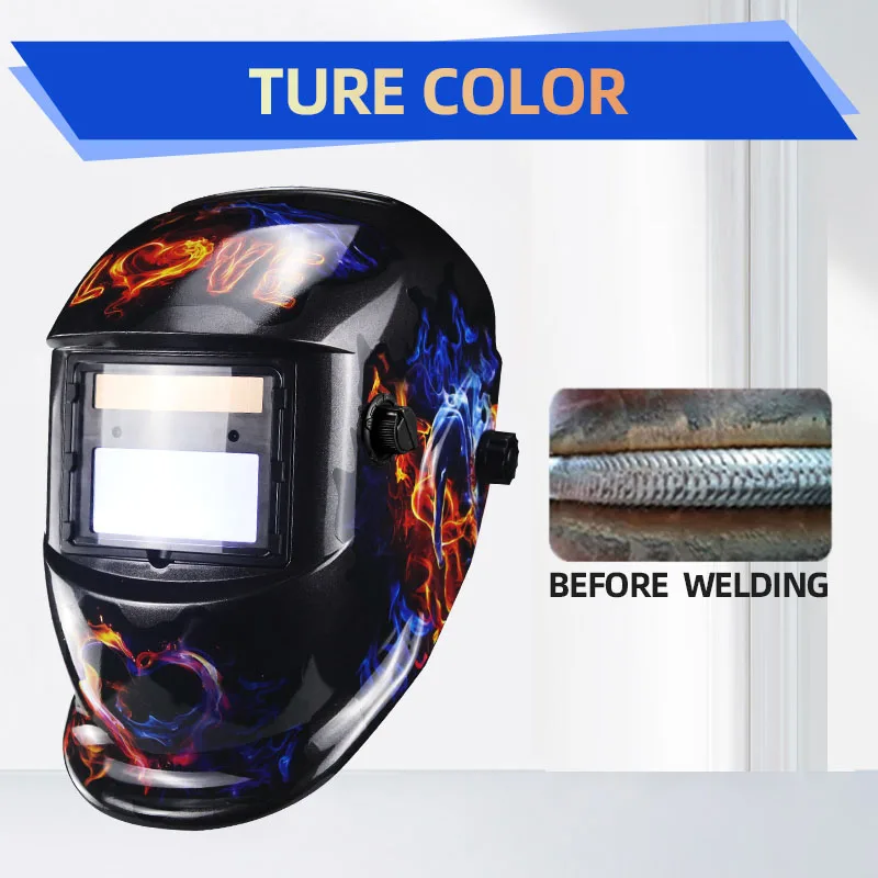 

New Solar LI battery automatic darkening TIG MIG MMA MAG KR KC electric True Color welding mask/welder cap for welding machine