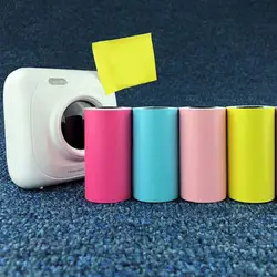 1 Roll Photo Printing Sticker Durable Self-adhesive Thermal Sticker Colorful Thermal Sticker for Office 57*30mm
