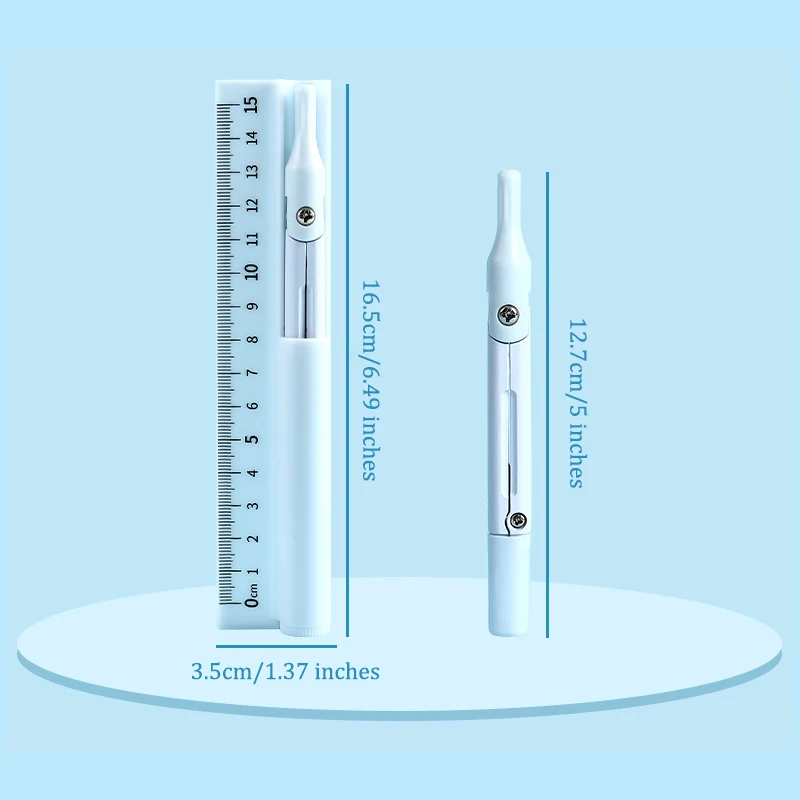 1pcs Ruler,Professional Multifunctional Drawing Tool Set,3 in 1 Compass Set,Measurement,Learning,School Supplies