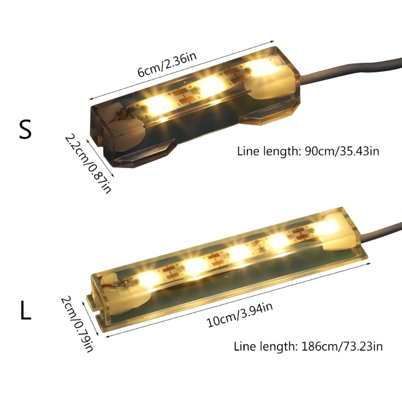 LED Strip Light Aquarium Light Aquarium Lamp Upgraded USB LED Light Strips Flexible USB Aquariums Light Strips for Betta Fish Illuminates Your Betta Fish Tanks