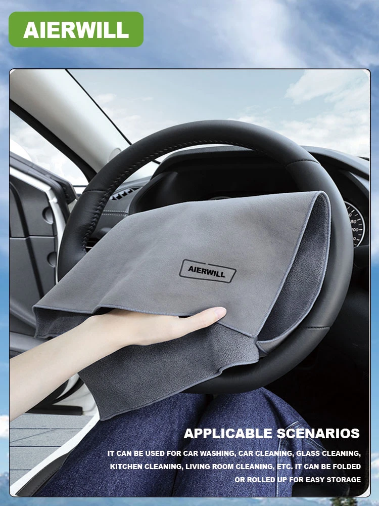 Aierwill Car Wash Microfiber Towel Car Lint Free Detailing Cloth Rapid