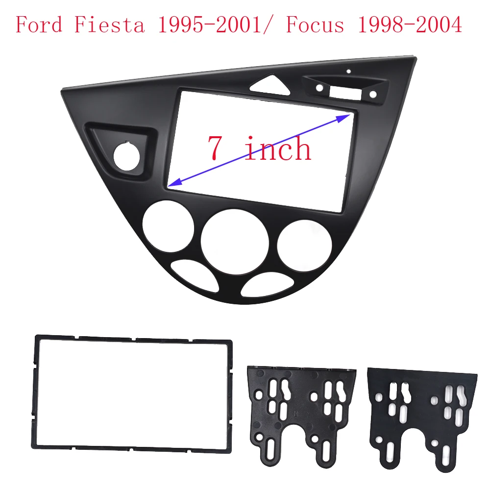 2DinRadioFasicaforFordFocusFiestaStereoPanelTrimKitFace