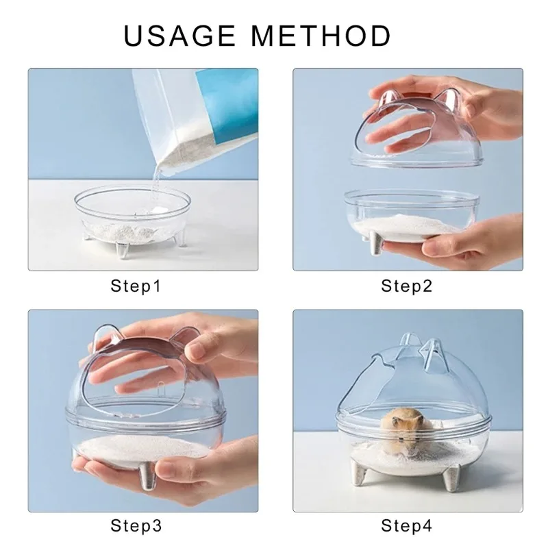 Hamster Sand Bathroom Cage Removable Pet Tools Hamster Toilet pet sand bath box