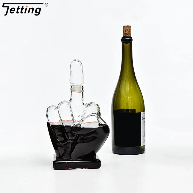 

Middle Finger Whisky Decanter Wine Glass Decanter Whiskey Container Dispenser For Beverage