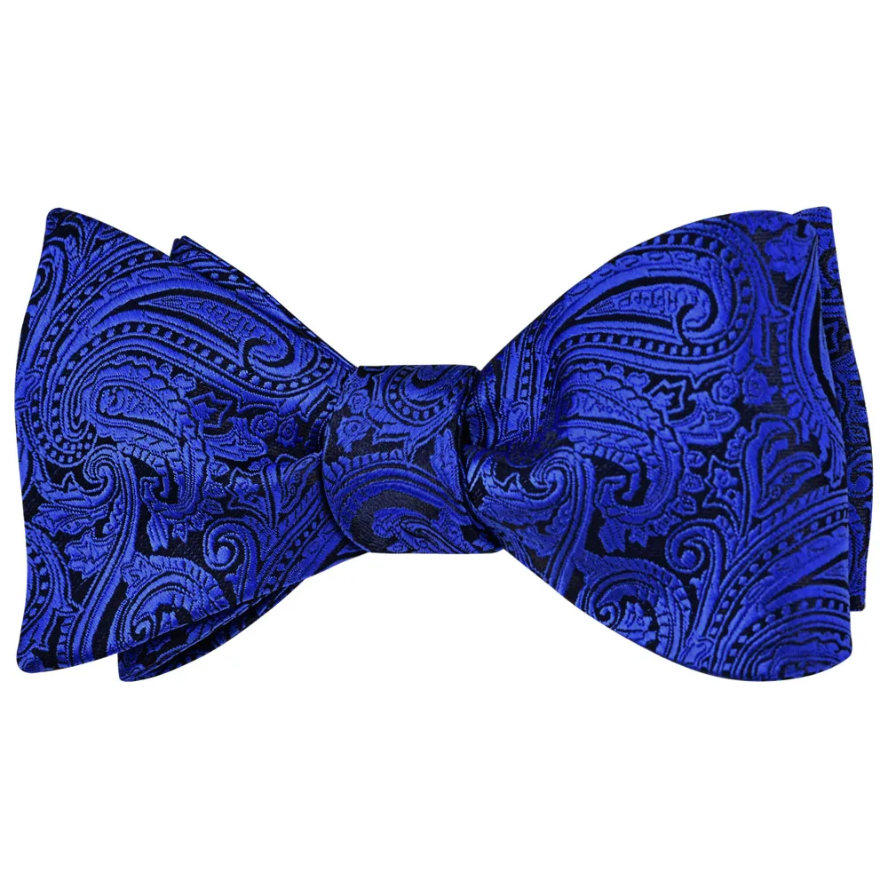 RBOCOTT Paisley Self Bow Tie Men\'s Silk Jacquard Woven Self Bowtie Fashion Green Yellow Color For Men Wedding Party Accessories