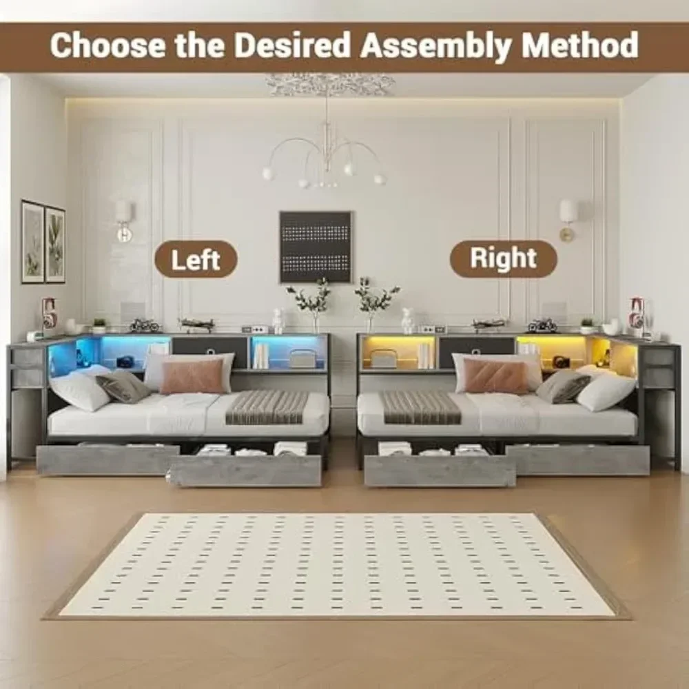Twin Corner Storage Bed 5
