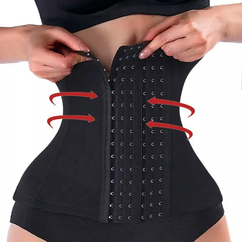 Lilvigor Slimming Waist Trainer Belt Shapewear Women Belly Cincher Body Shaper Fat Compression Strap Girdles Firm Hook Corset