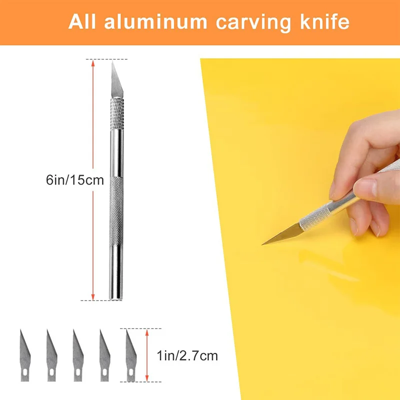Car Vinyl Wrap Tool Kit Window Tint Film Tool Felt Squeegee Magnetic Wrap Stick Utility Knife Blade 21Pcs For Vinyl Installation