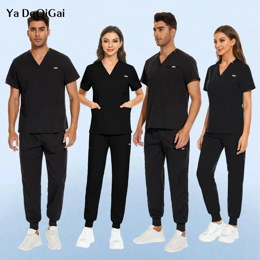 

Medical Scrub Suits Sanitary Uniform Hospital Doctor Nurse Uniform Surgical Scrub Suit Beauty Pullover Overall Beauty Salon Set