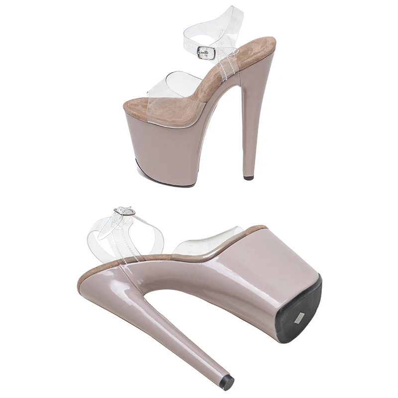 Leecabe 8Inch/20cm Women's Platform Sandals  party High Heels Shoes Pole Dance Shoes