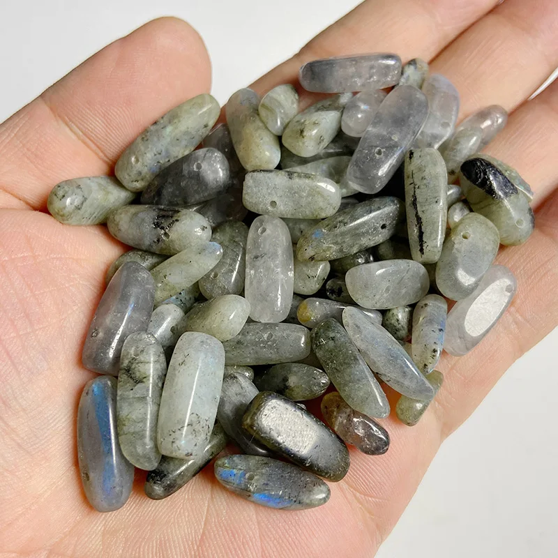 thumbnail image 1 of Venta al por mayor de cuentas de piedra con forma de diente natural, cuentas irregulares de ágata aventurina de Amazonas para la fabricación de joyas, pulseras, accesorios, 1 of 5
