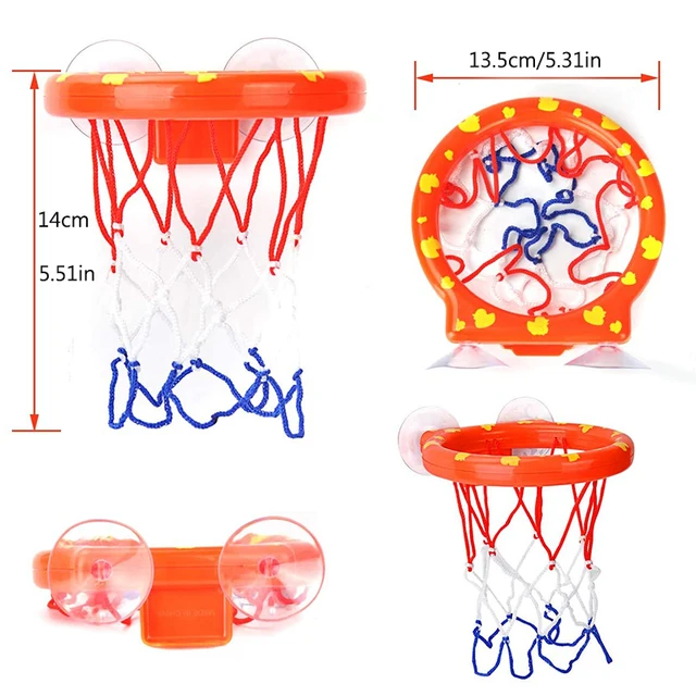 Baby Bath Toy Toddler Boy Water Toys Bathroom Bathtub Shooting Basketball Hoop with 3 Balls Kids Outdoor Play Set Cute Whale 3